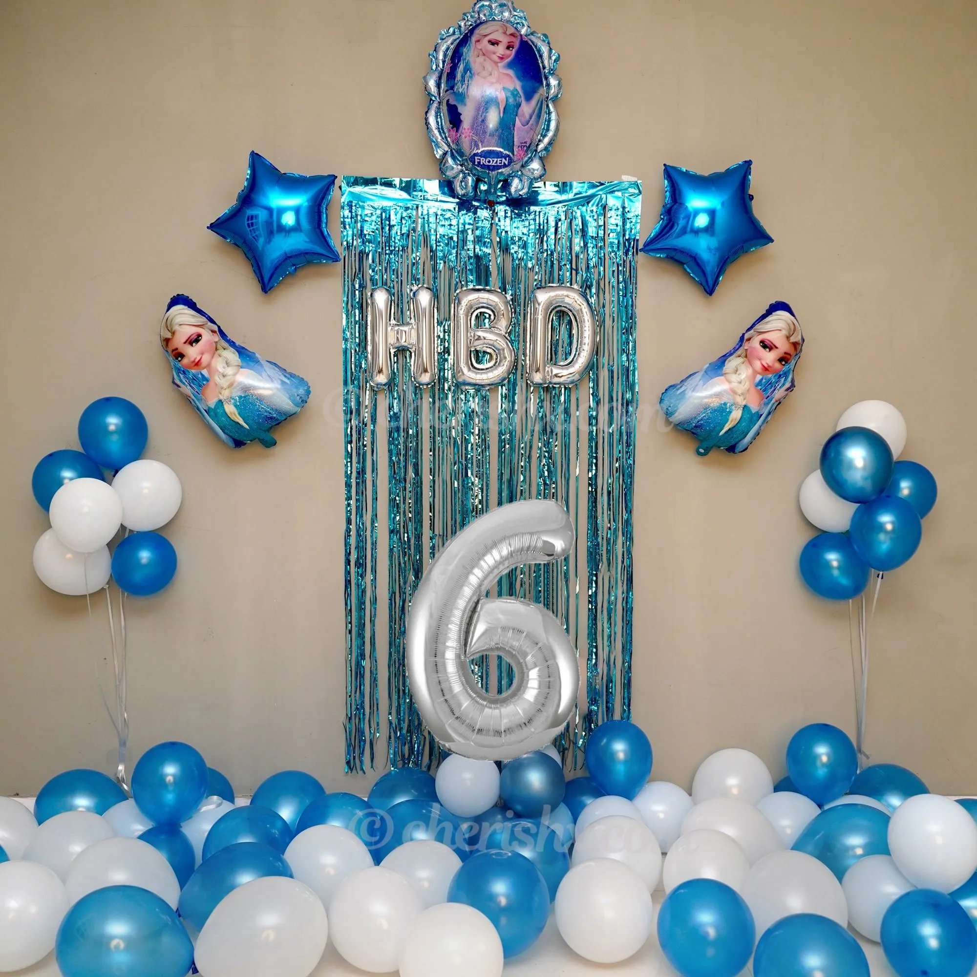 Kids Frozen Birthday Balloon Decoration Kit 27 Pcs