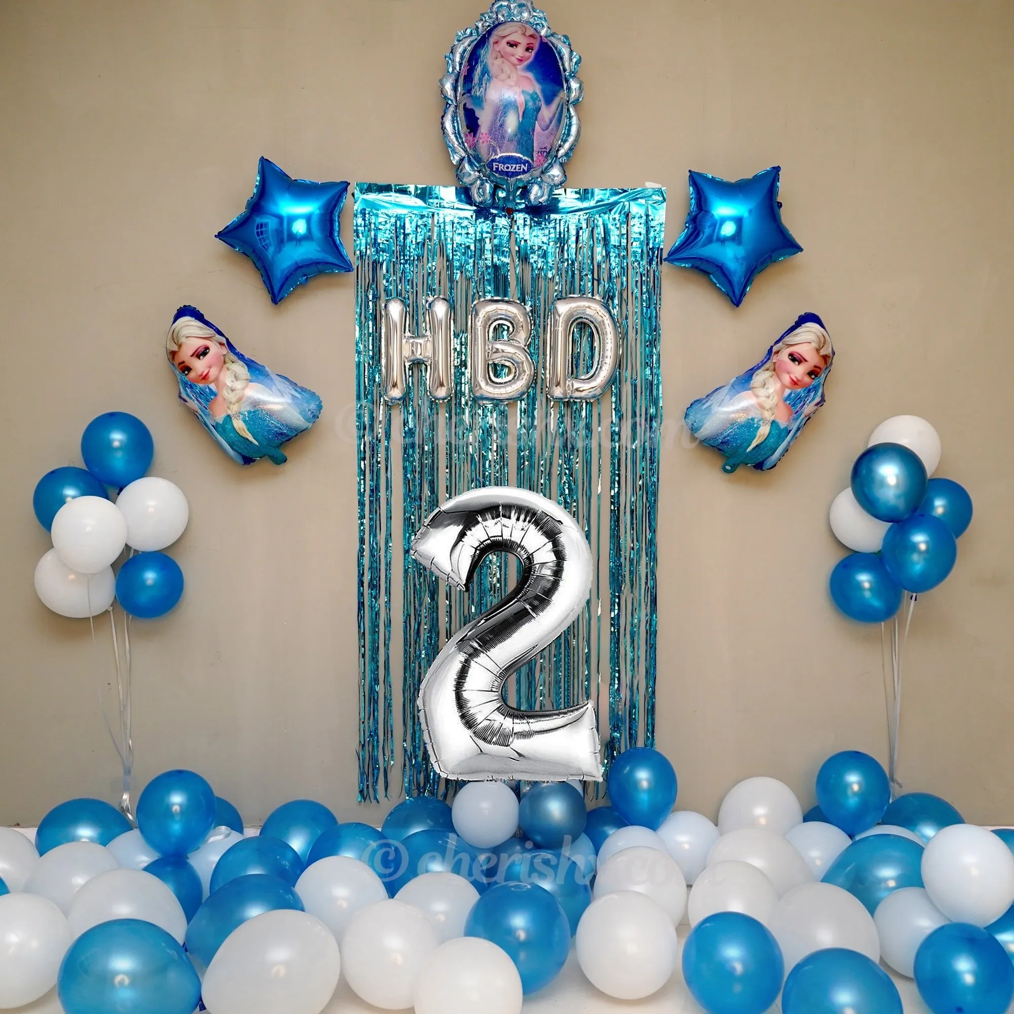 Kids Frozen Birthday Balloon Decoration Kit 27 Pcs