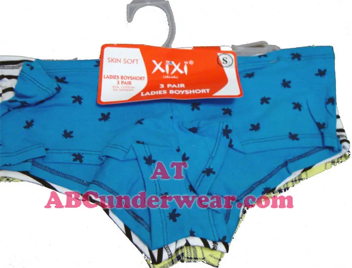 Ladies Boyshort 3 pack Assorted