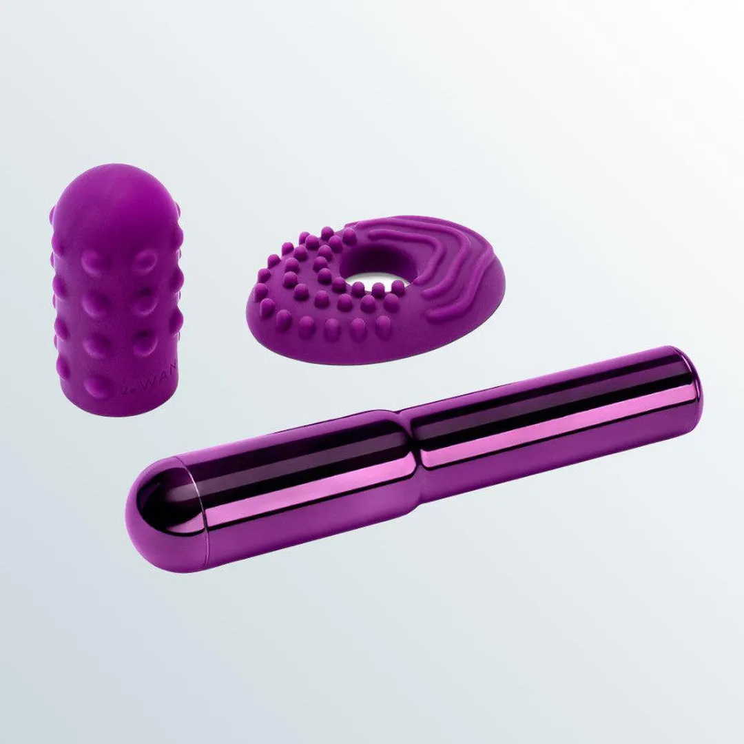 Le Wand Chrome Grand (Large) Bullet Vibrator - Dark Cherry