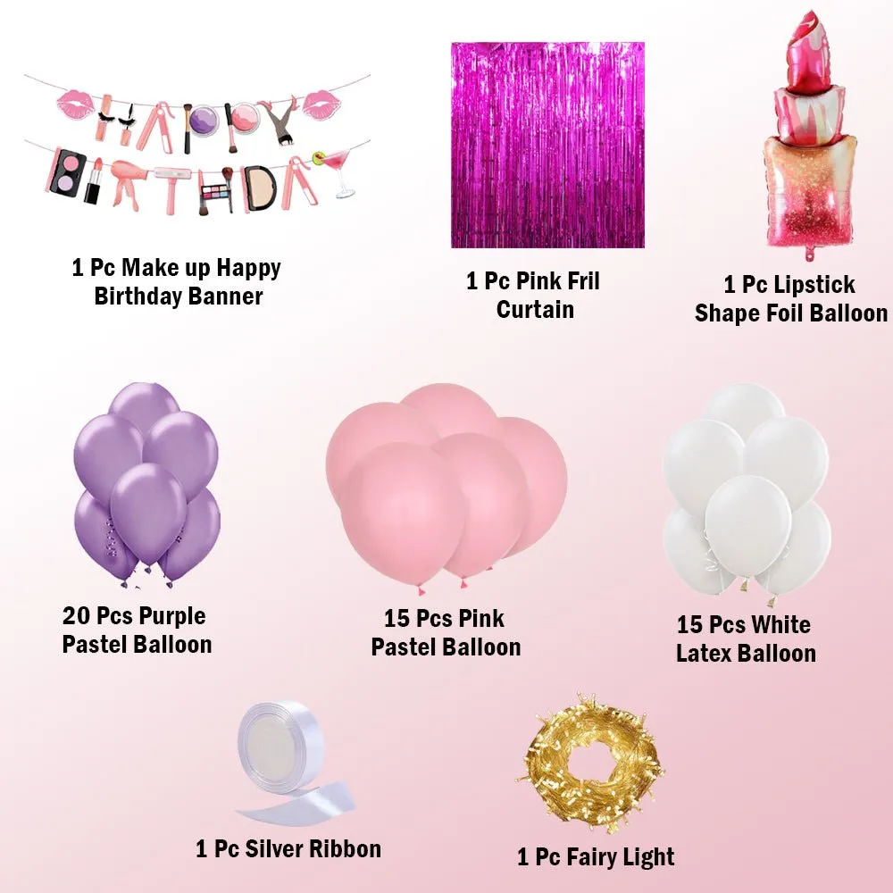 Makeup/Spa kit birthday decoration items 55 Pcs Combo - birthday decor, birthday party