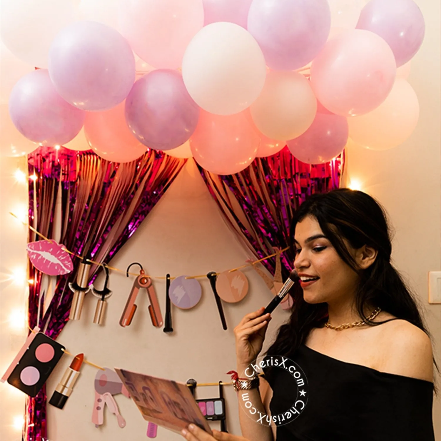 Makeup/Spa kit birthday decoration items 55 Pcs Combo - birthday decor, birthday party