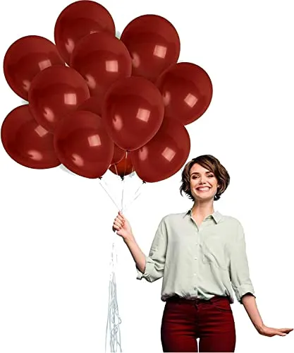 Maroon Gold Graduation Party Decorations 2024/Burgundy Gold Balloons/30pcs Burgundy Gold Birthday Women Maroon Gold Wedding/Fall Bridal Shower Decorations FSU Graduation
