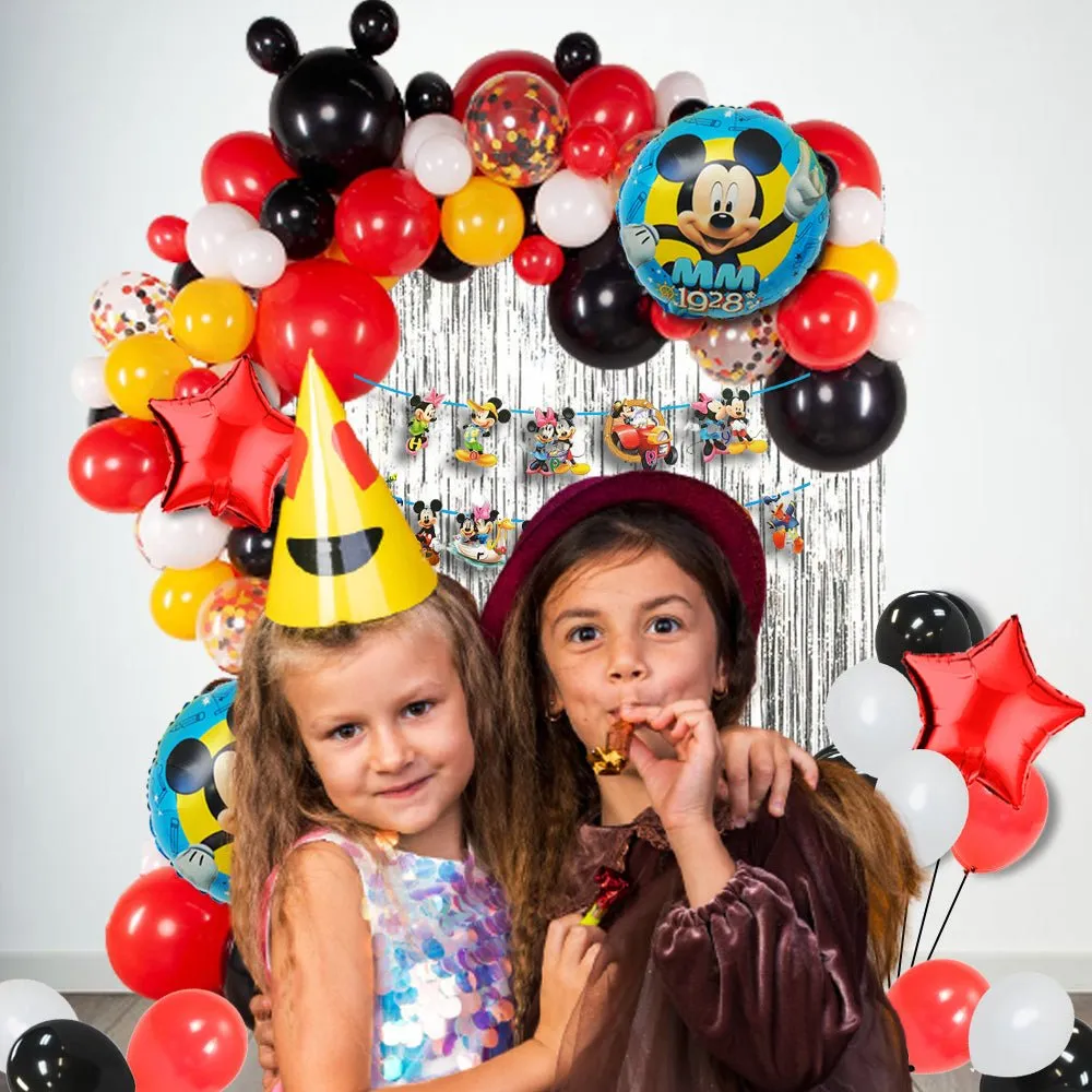 Mickey Mouse Birthday Decoration Kit 100 Pcs - Bday Decoration