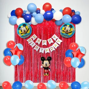 Mickey Mouse Birthday Party Decorations 68 Pcs - Birthday Wall Decoration