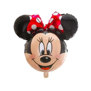 Minnie Theme Face foil balloons for Kids Birthday Party