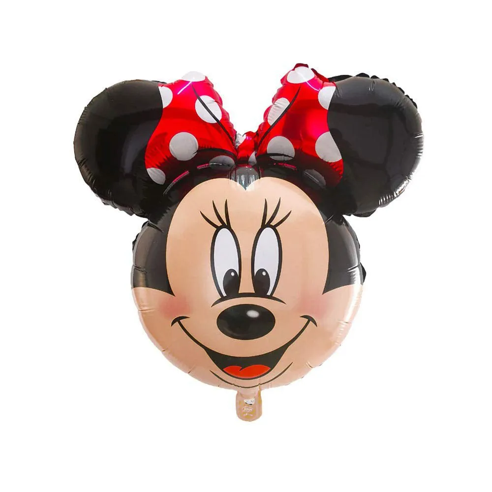 Minnie Theme Face foil balloons for Kids Birthday Party