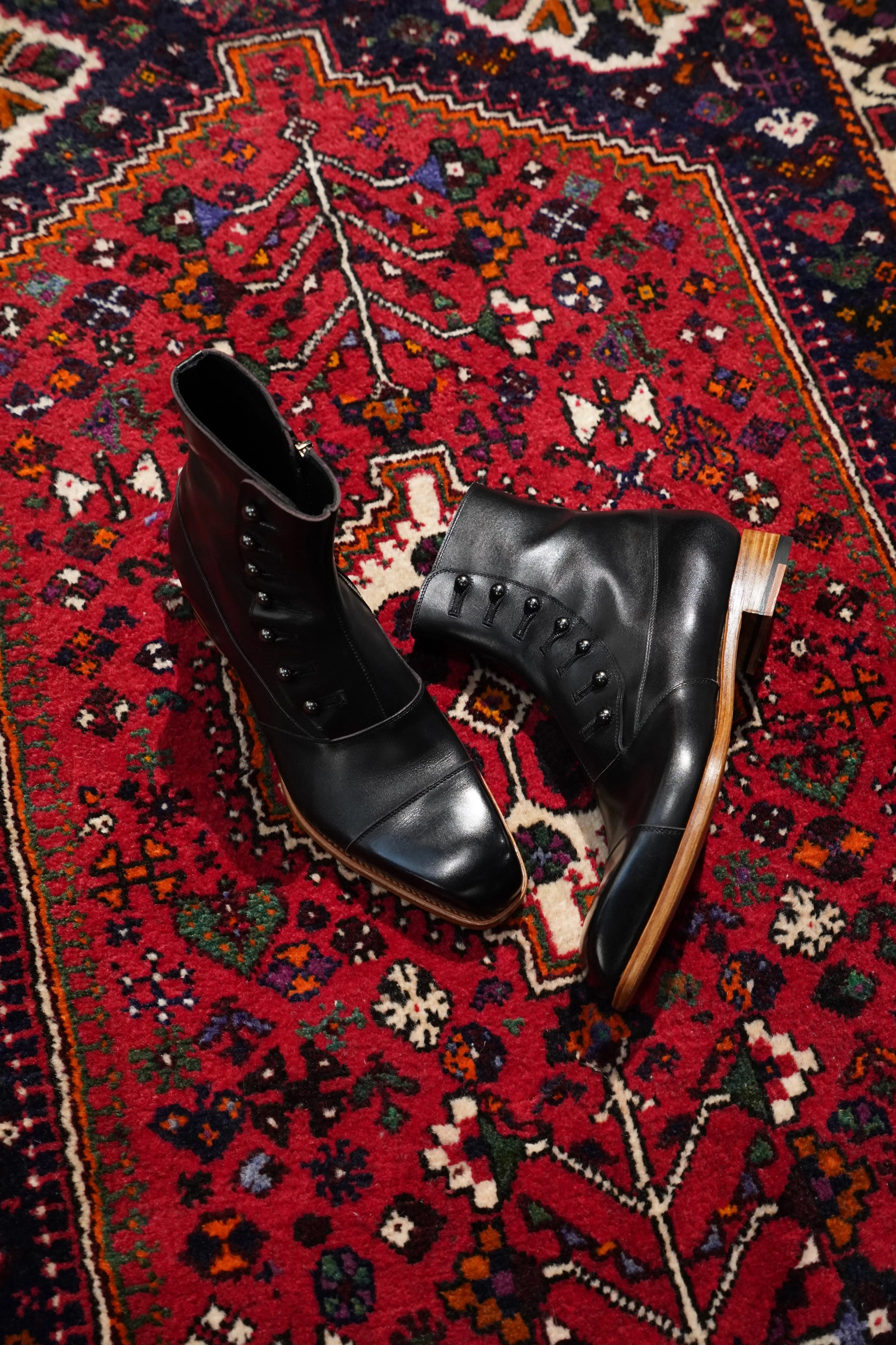 Nobuyuki Matsui Button Boots (BLACK)(EXCLUSIVE)