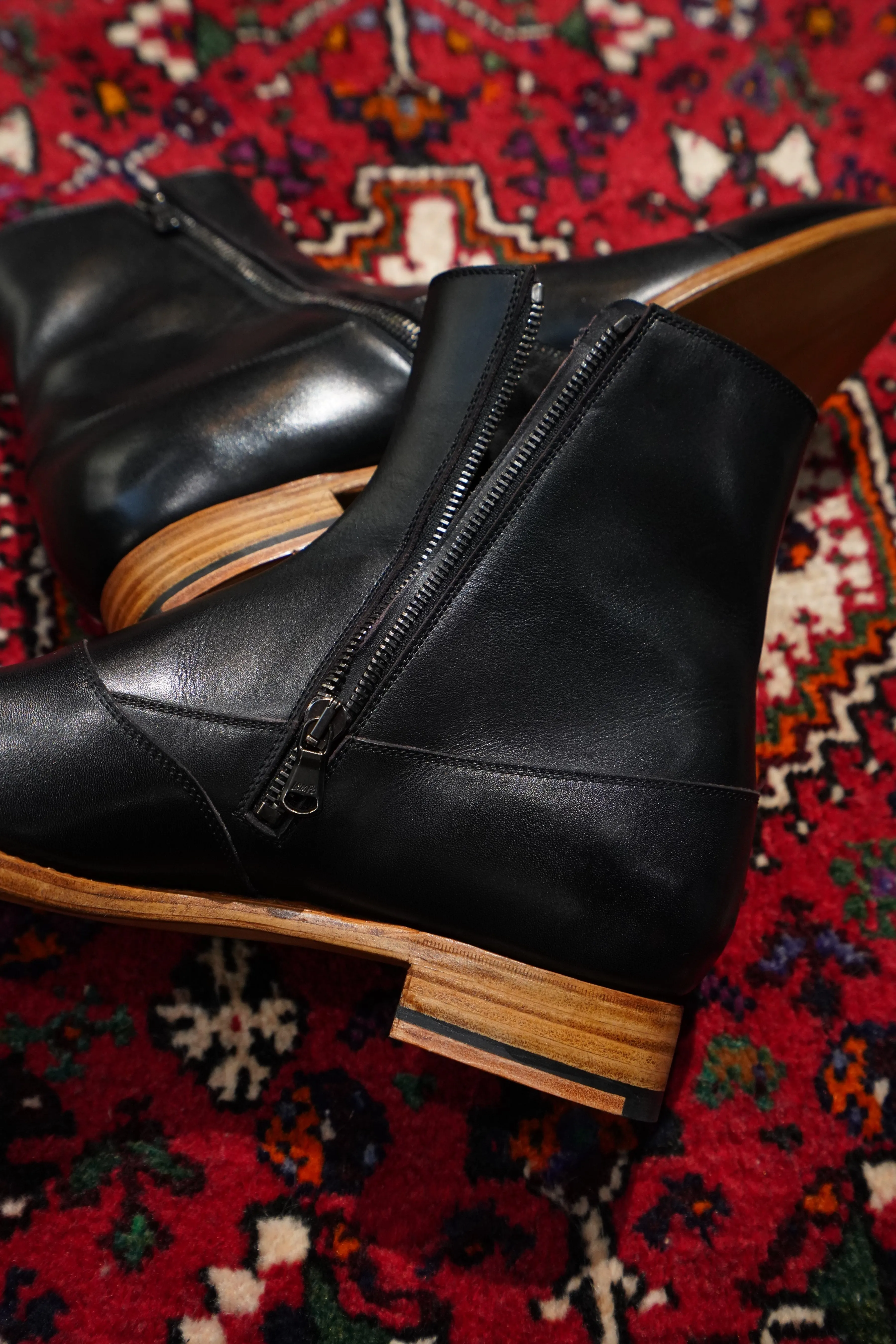Nobuyuki Matsui Button Boots (BLACK)(EXCLUSIVE)