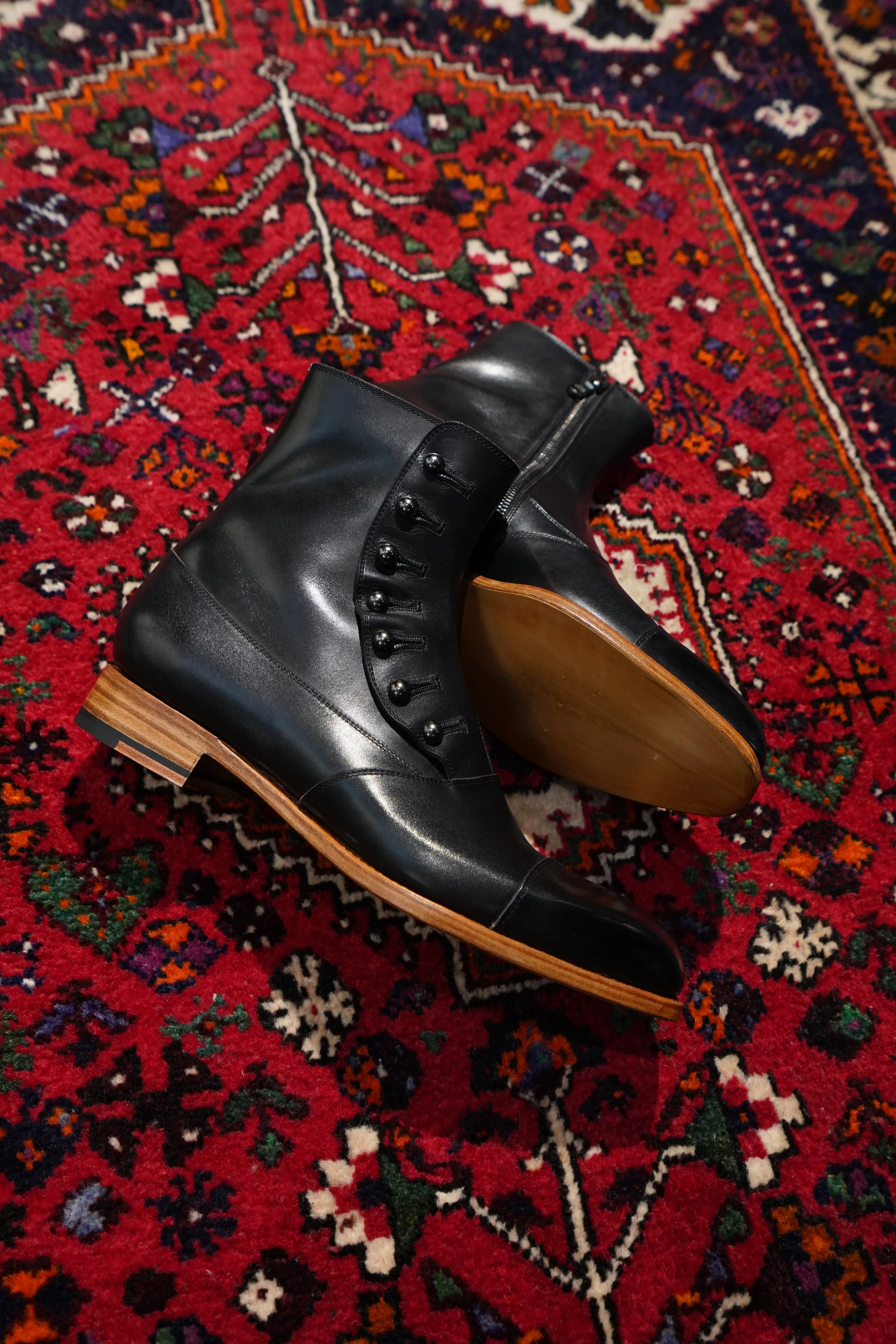 Nobuyuki Matsui Button Boots (BLACK)(EXCLUSIVE)