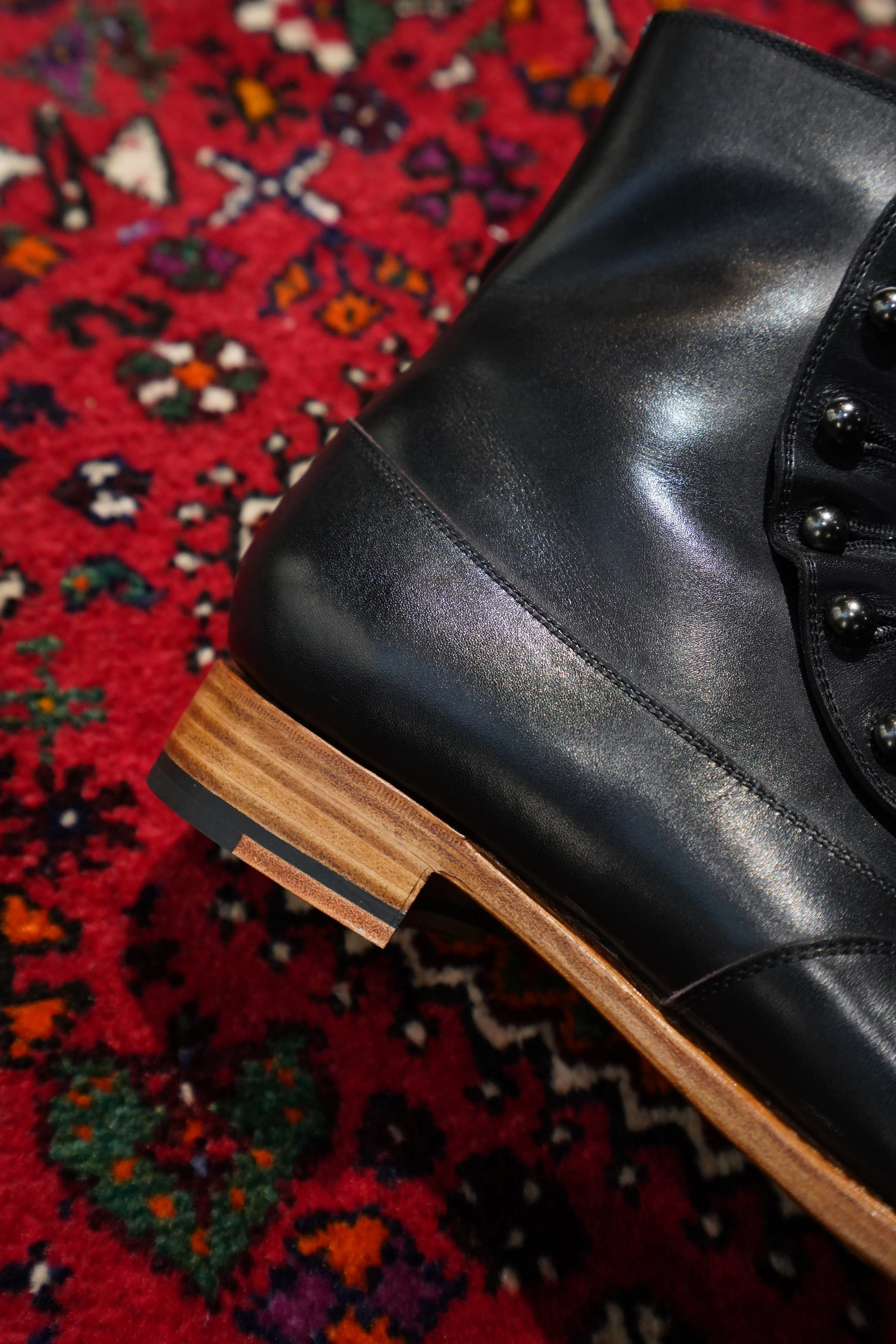 Nobuyuki Matsui Button Boots (BLACK)(EXCLUSIVE)