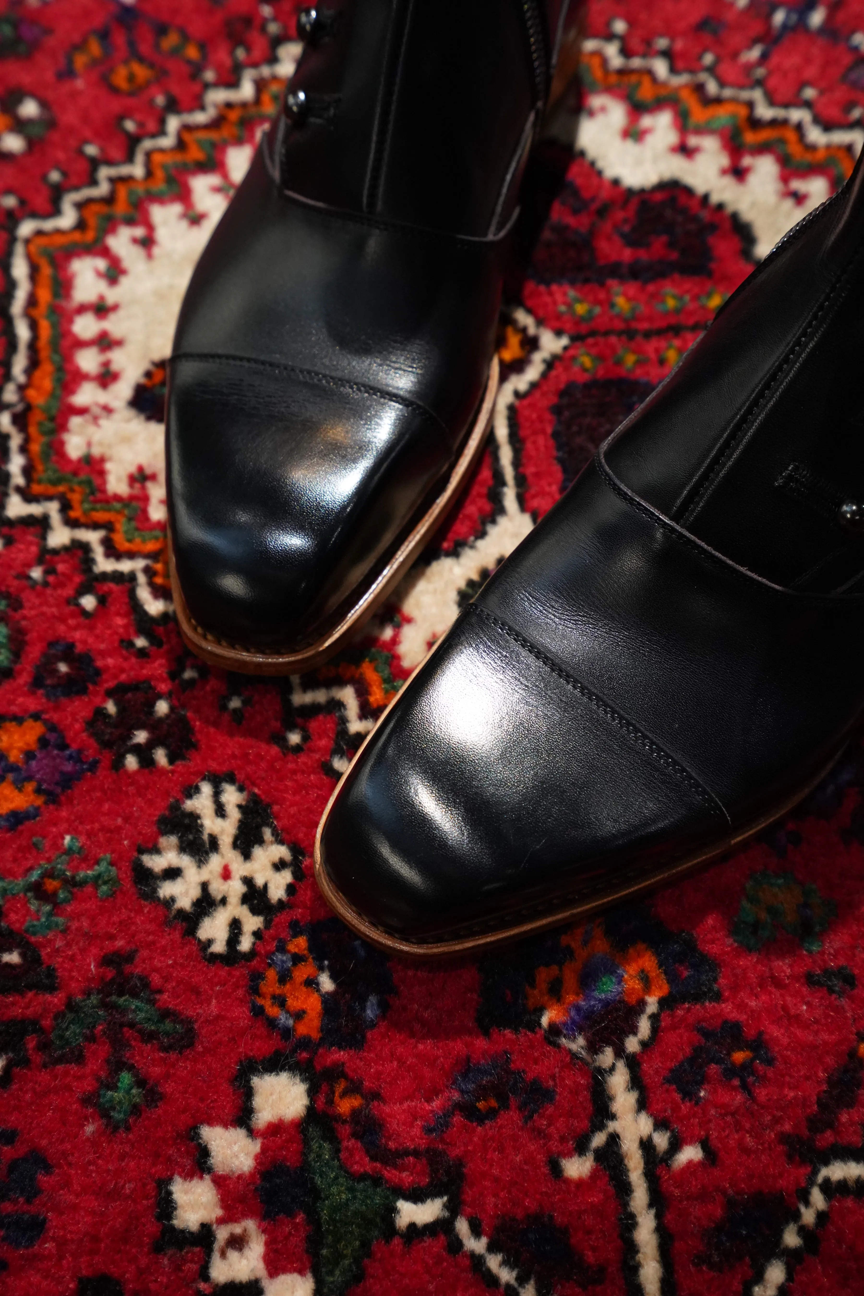 Nobuyuki Matsui Button Boots (BLACK)(EXCLUSIVE)