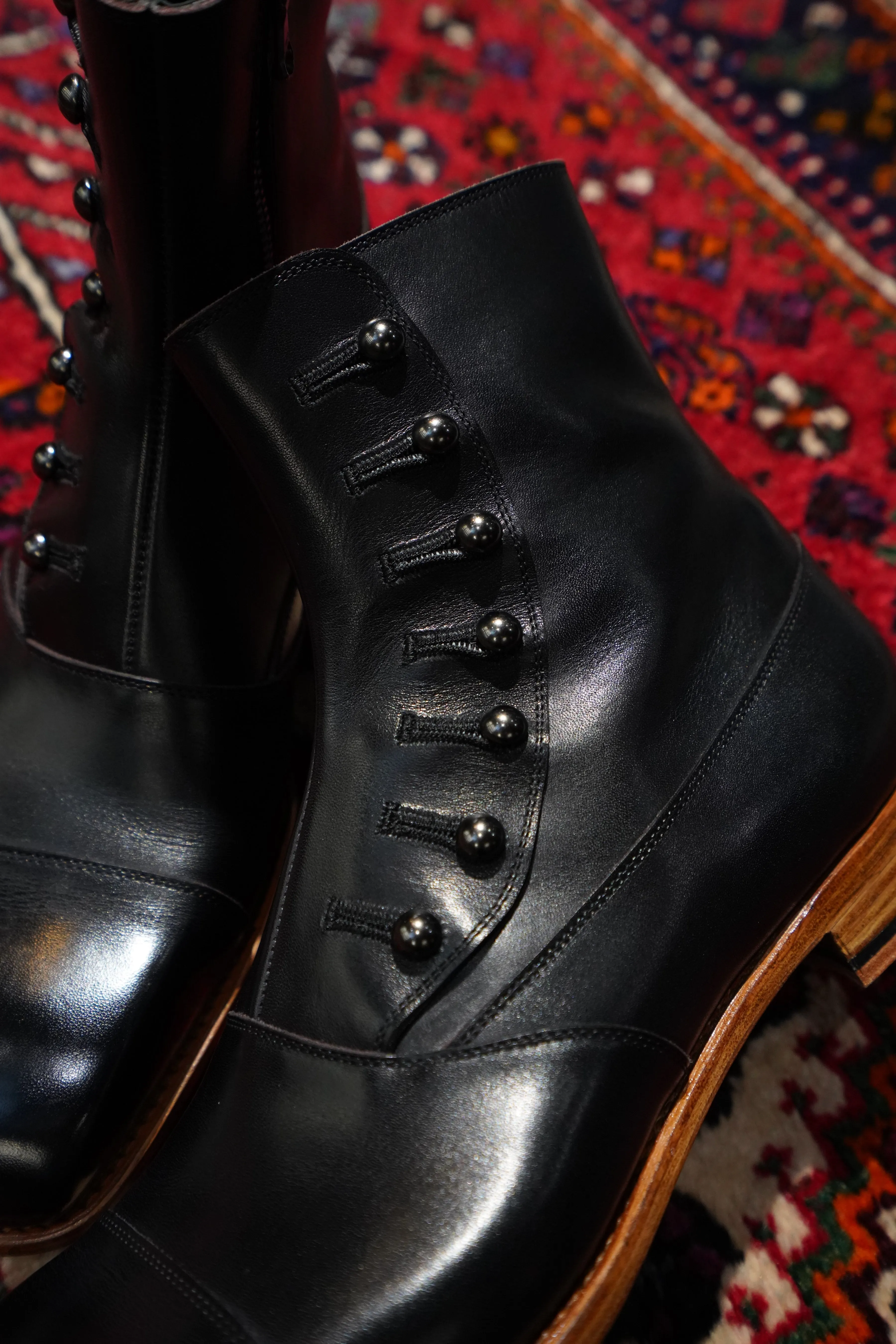 Nobuyuki Matsui Button Boots (BLACK)(EXCLUSIVE)