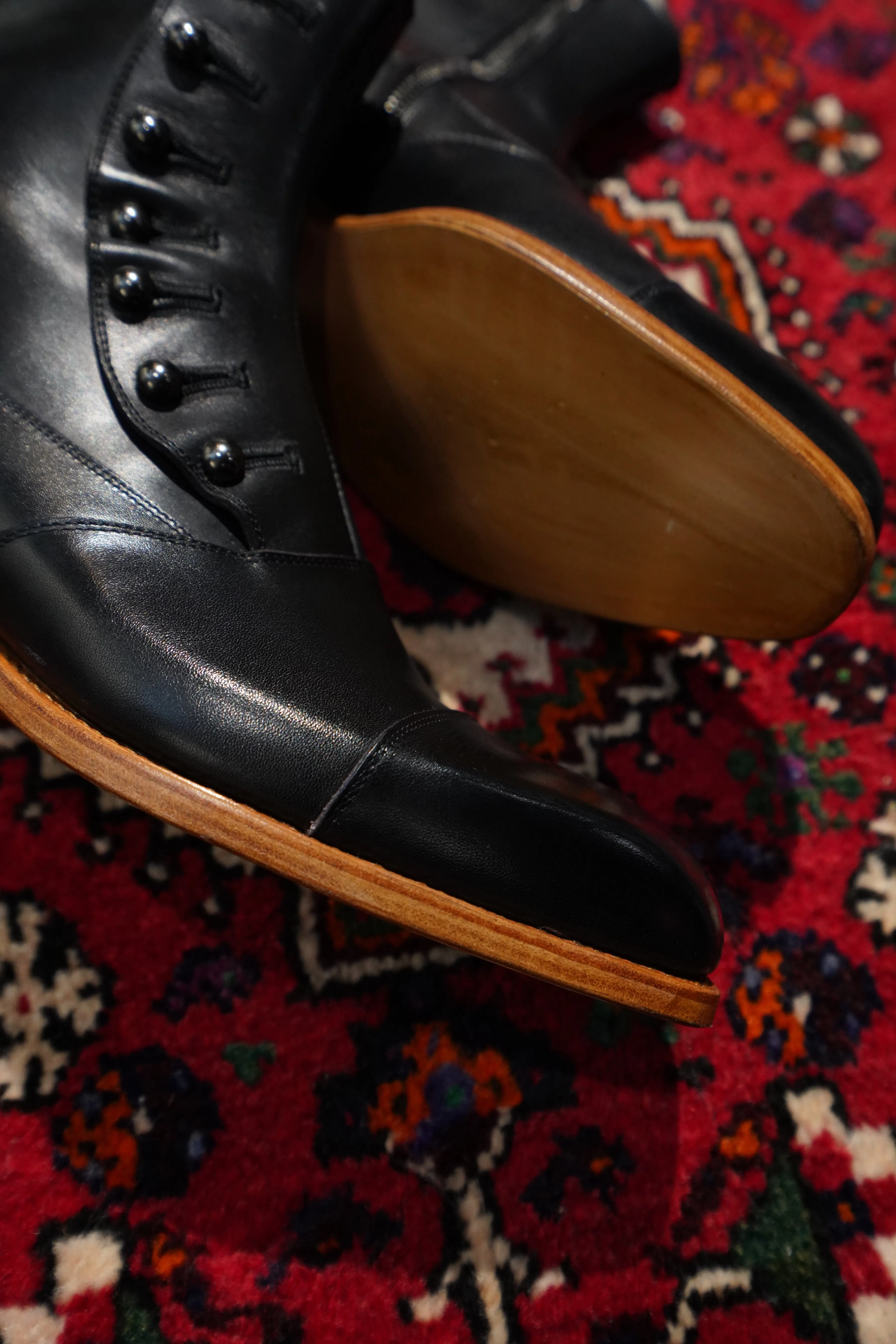 Nobuyuki Matsui Button Boots (BLACK)(EXCLUSIVE)
