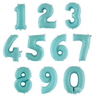 Pastel Blue Giant Number Balloon (last ones left!)