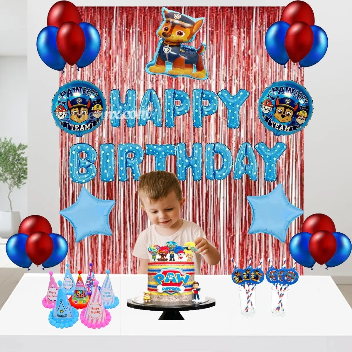 Paw Patrol Kids Birthday Balloon for Decoration 40 Pcs