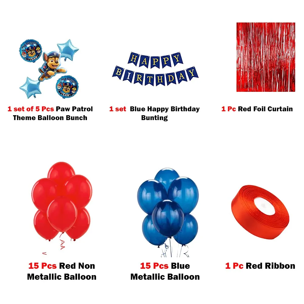 Paw Patrol Kids Birthday Party Decoration Items 38 Pcs