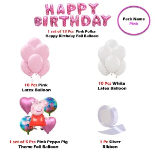 Peppa Pig Birthday Decoration Kit 35 Pcs