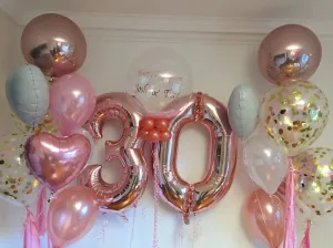 Personalized 30th Birthday Balloon Set PRE-ORDER 1DAY In Advance