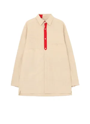 PIECE UNIQUE/AOYAMAINDIA SILK CHEST PANEL BLOUSE