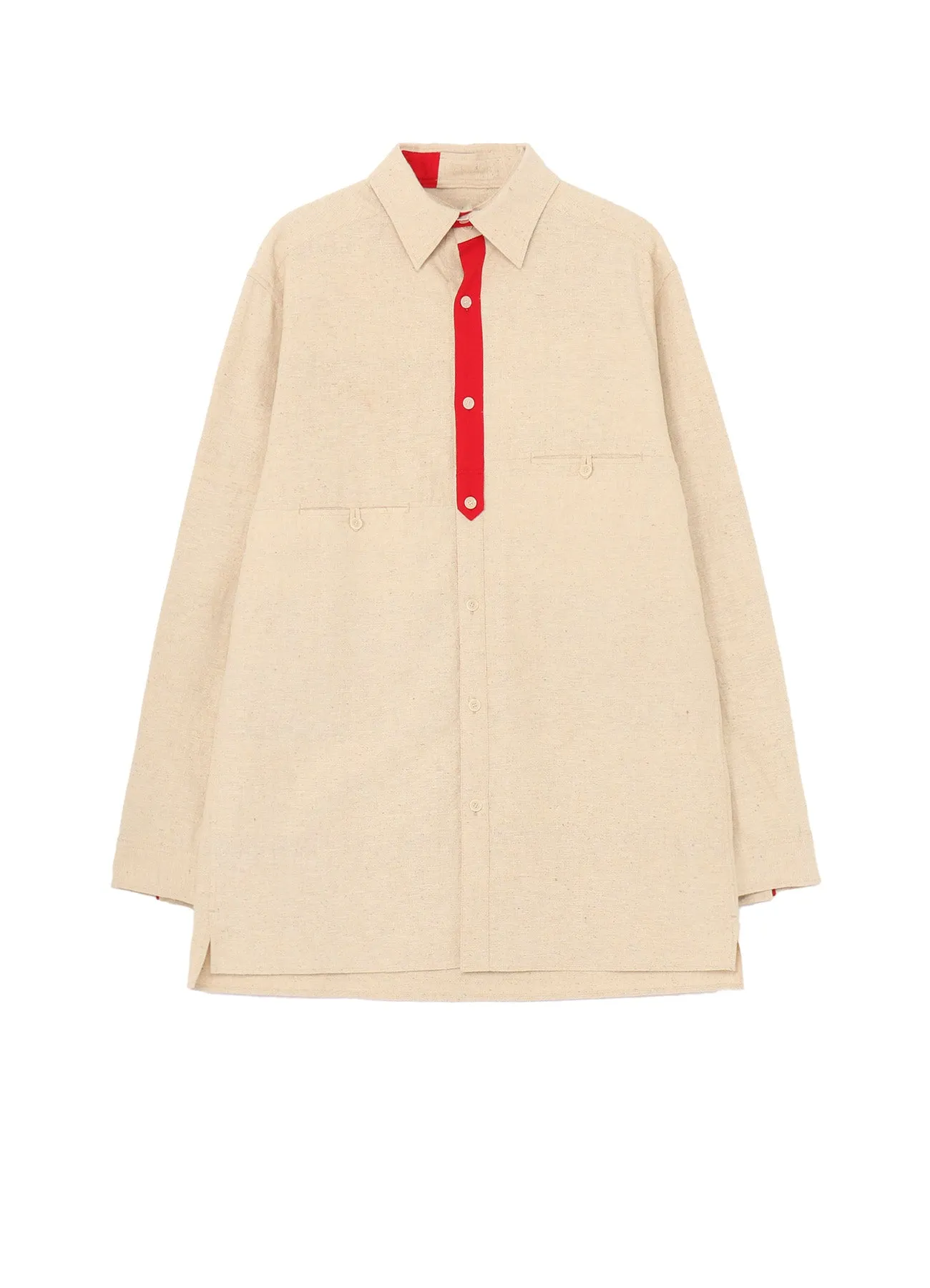 PIECE UNIQUE/AOYAMAINDIA SILK CHEST PANEL BLOUSE