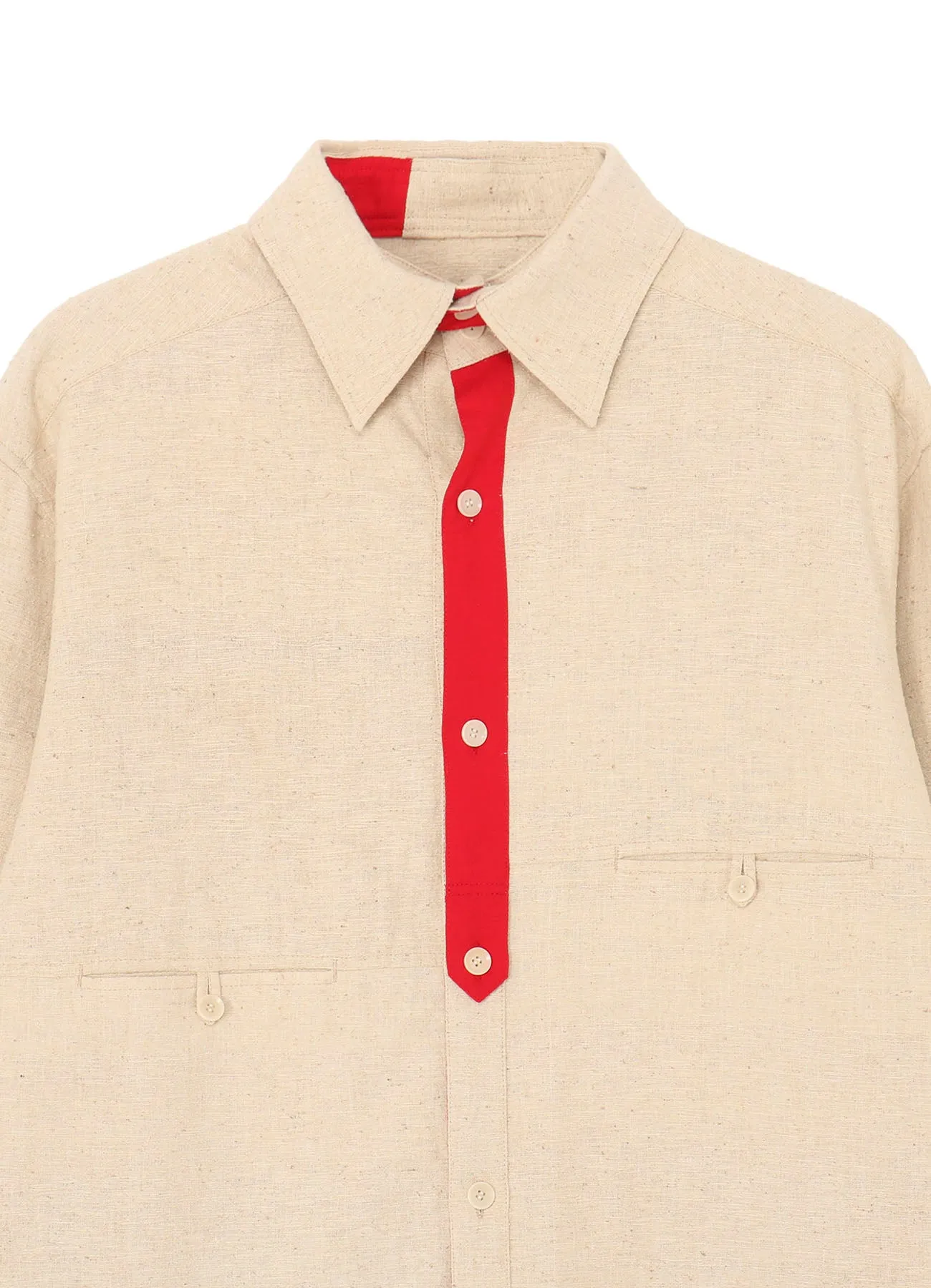 PIECE UNIQUE/AOYAMAINDIA SILK CHEST PANEL BLOUSE