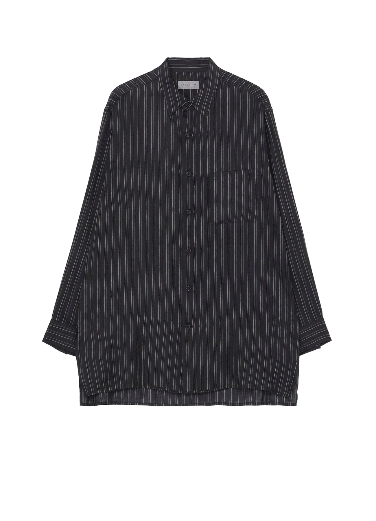 PIECE UNIQUE/AOYAMAINDIA SILK STRIPE BIG BLOUSE