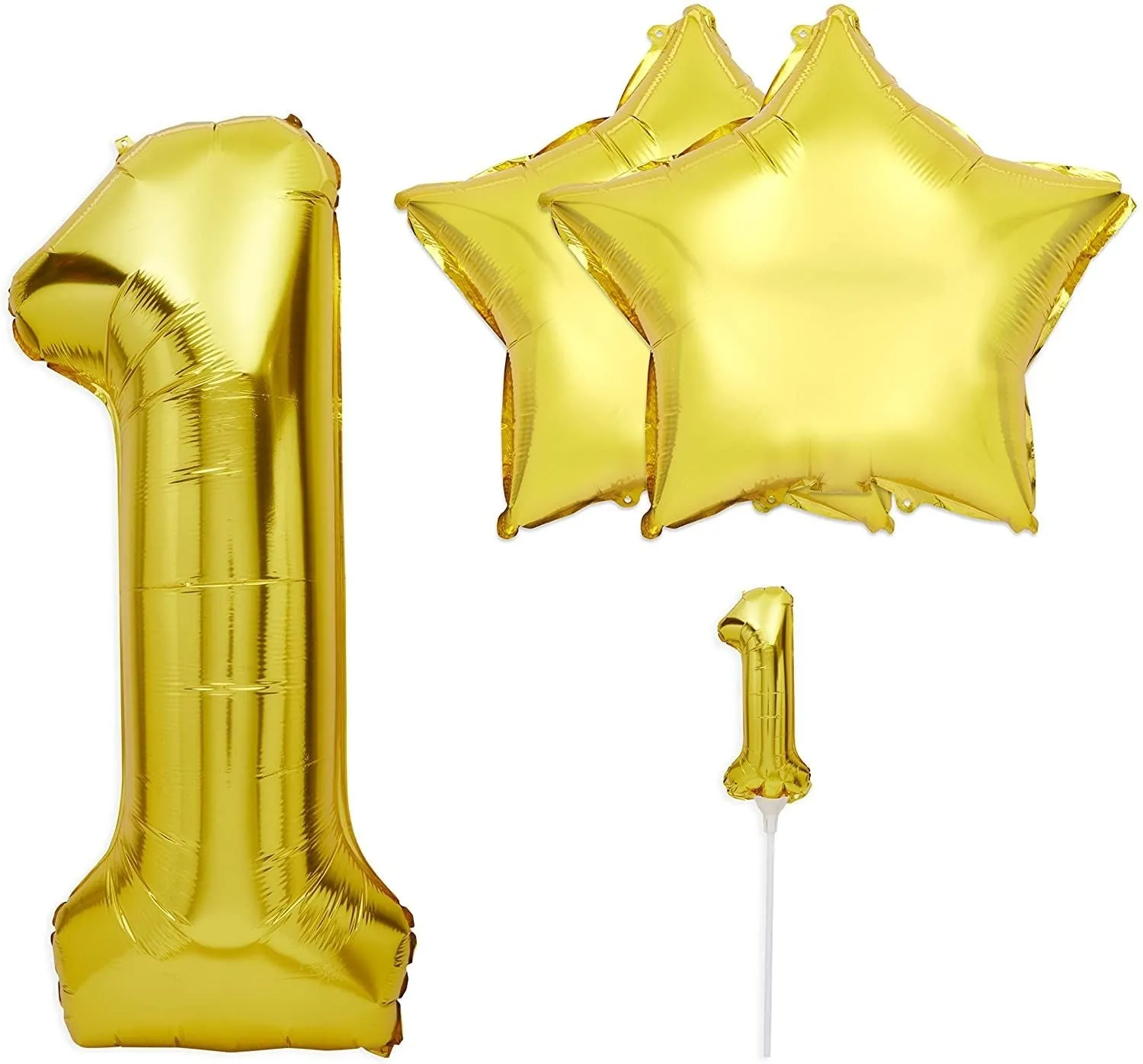 Pink & Gold Girl 1st Birthday Party Decorations, Balloons, Cake Topper and Tassels