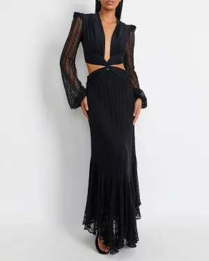 PLUNGE NETTED BEACH DRESS (EXCLUSIVE)