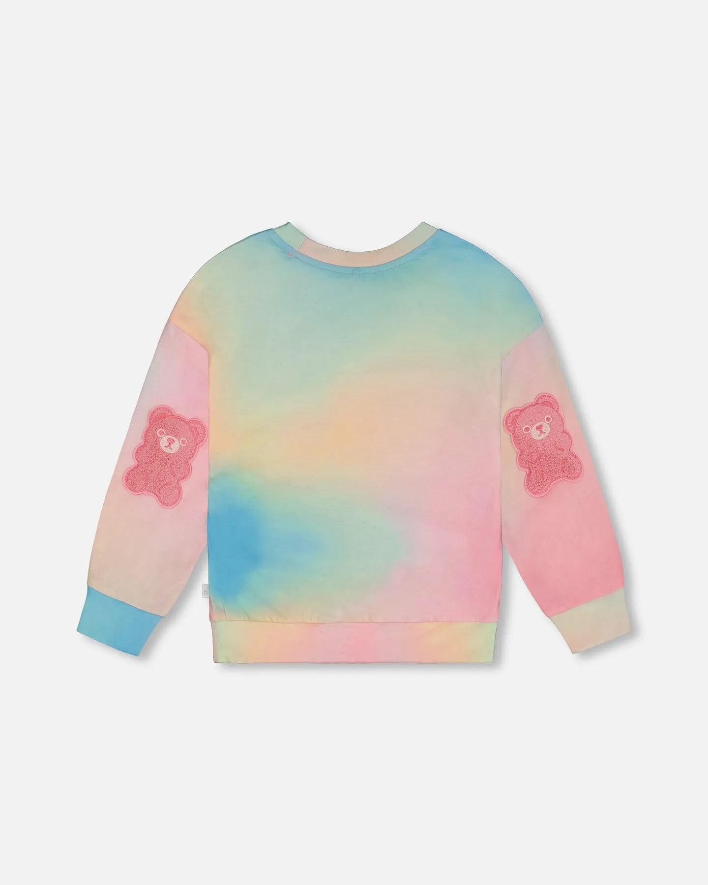 Printed Long Sleeve Top Multicolored Tie Dye