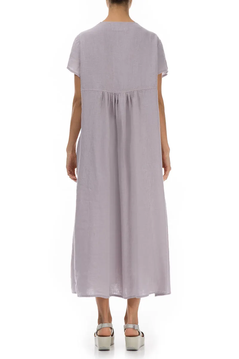 Romantic Lavender Linen Dress