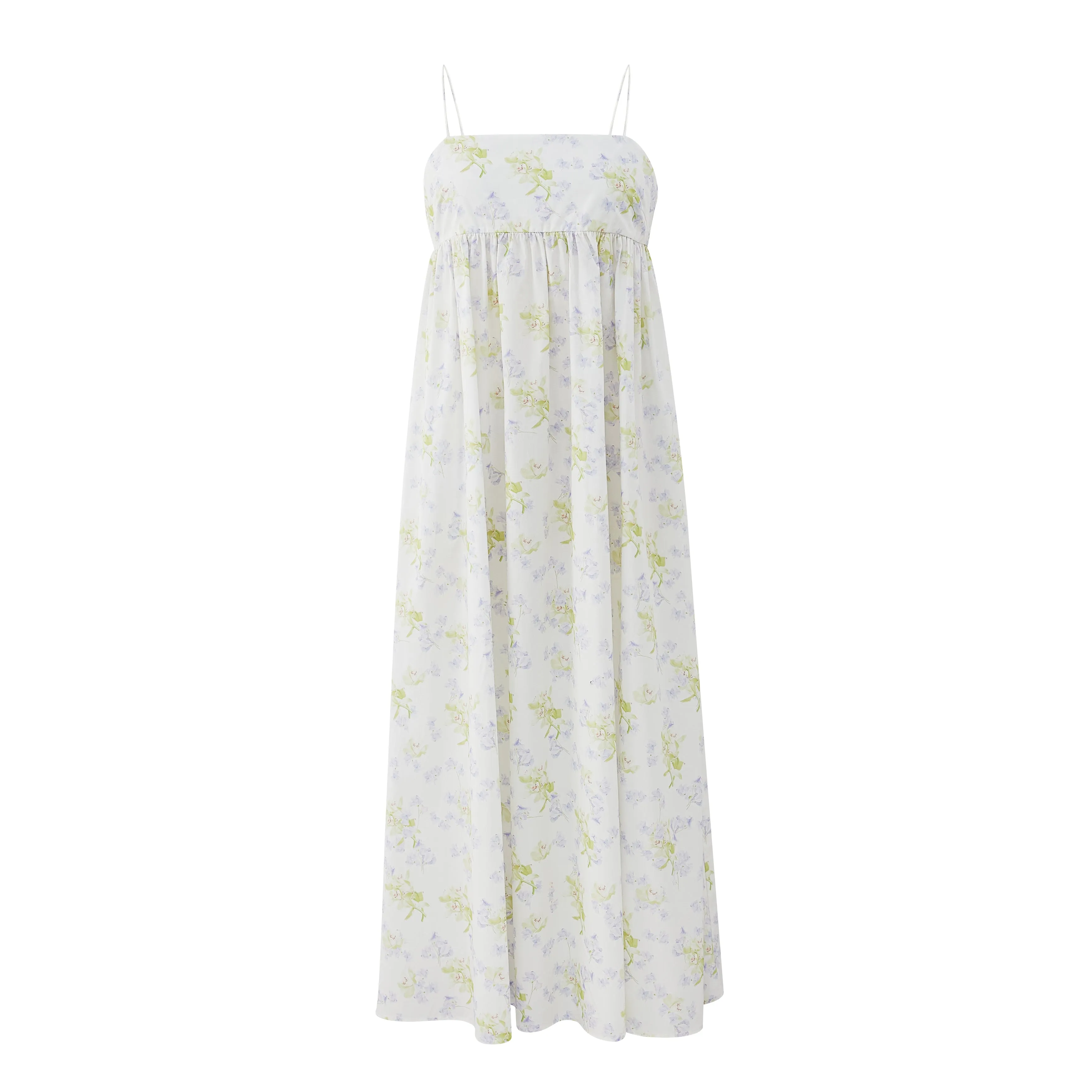 Romantic Print Strappy Dress