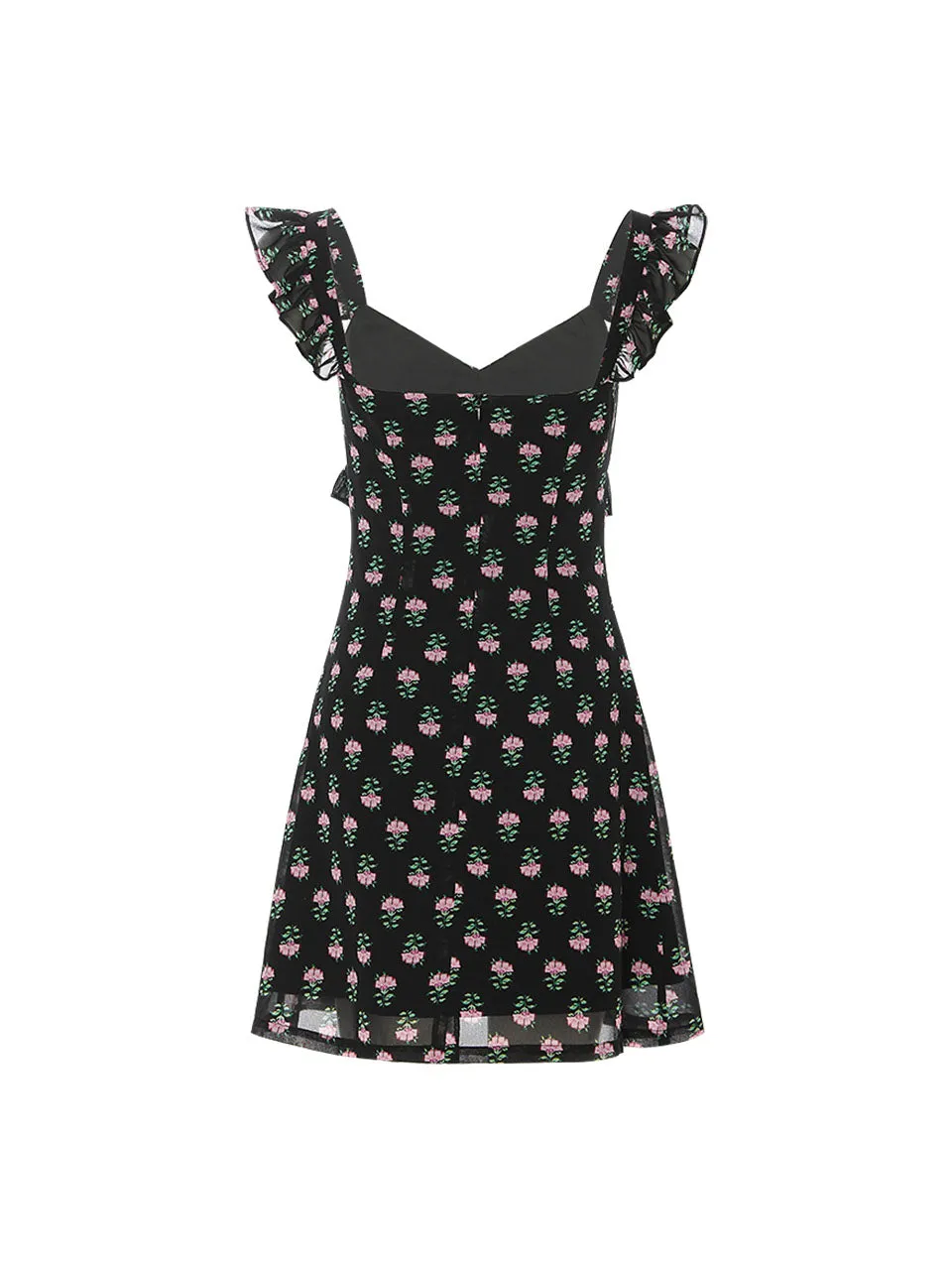Romantic V Neck Mini Dress
