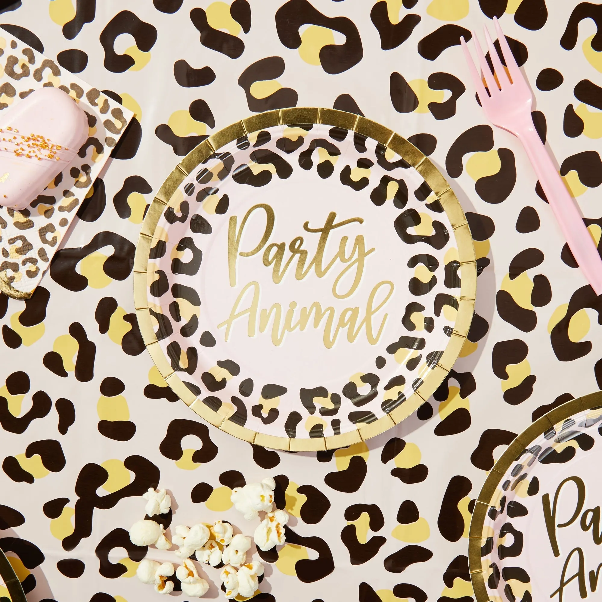 Safari Birthday Party Supplies, Cheetah Party Animal Dinnerware and Decor (Serves 24)