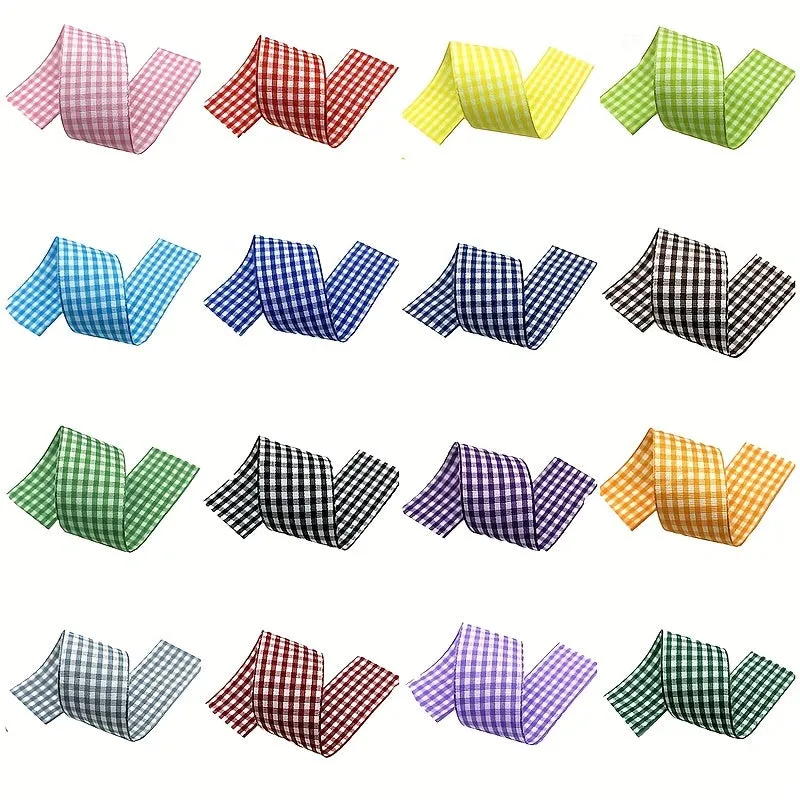 Scottish Plaid Ribbon 1pc 5 Yards Handmade DIY Craft Supplies