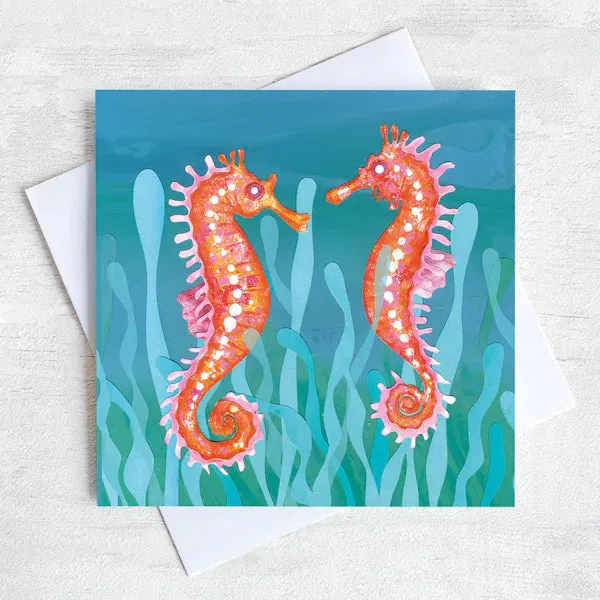 Seahorses Greeting Card