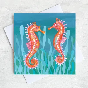 Seahorses Greeting Card
