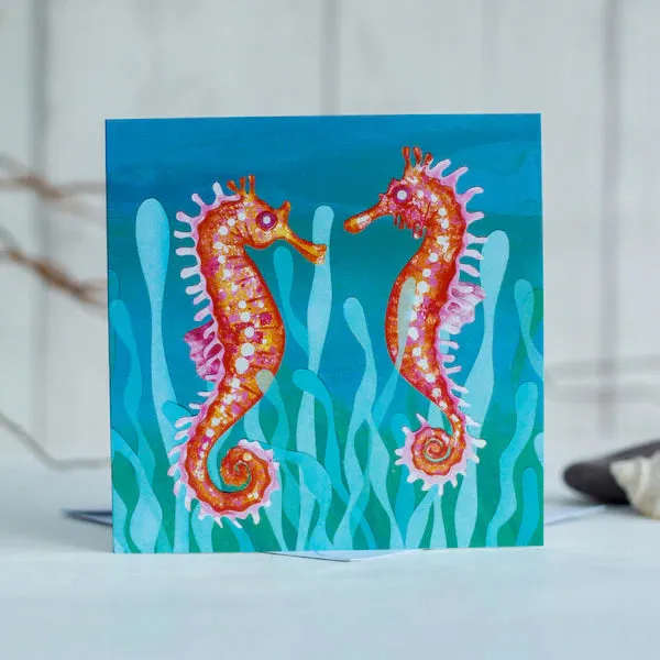 Seahorses Greeting Card