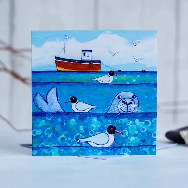 Seal in the Sea Greeting Card