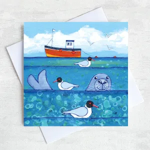 Seal in the Sea Greeting Card