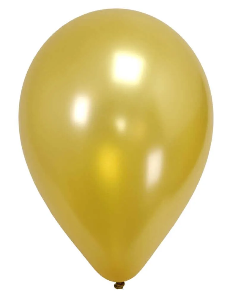 Sempertex - 11" Metallic Gold Latex Balloons (50pcs)