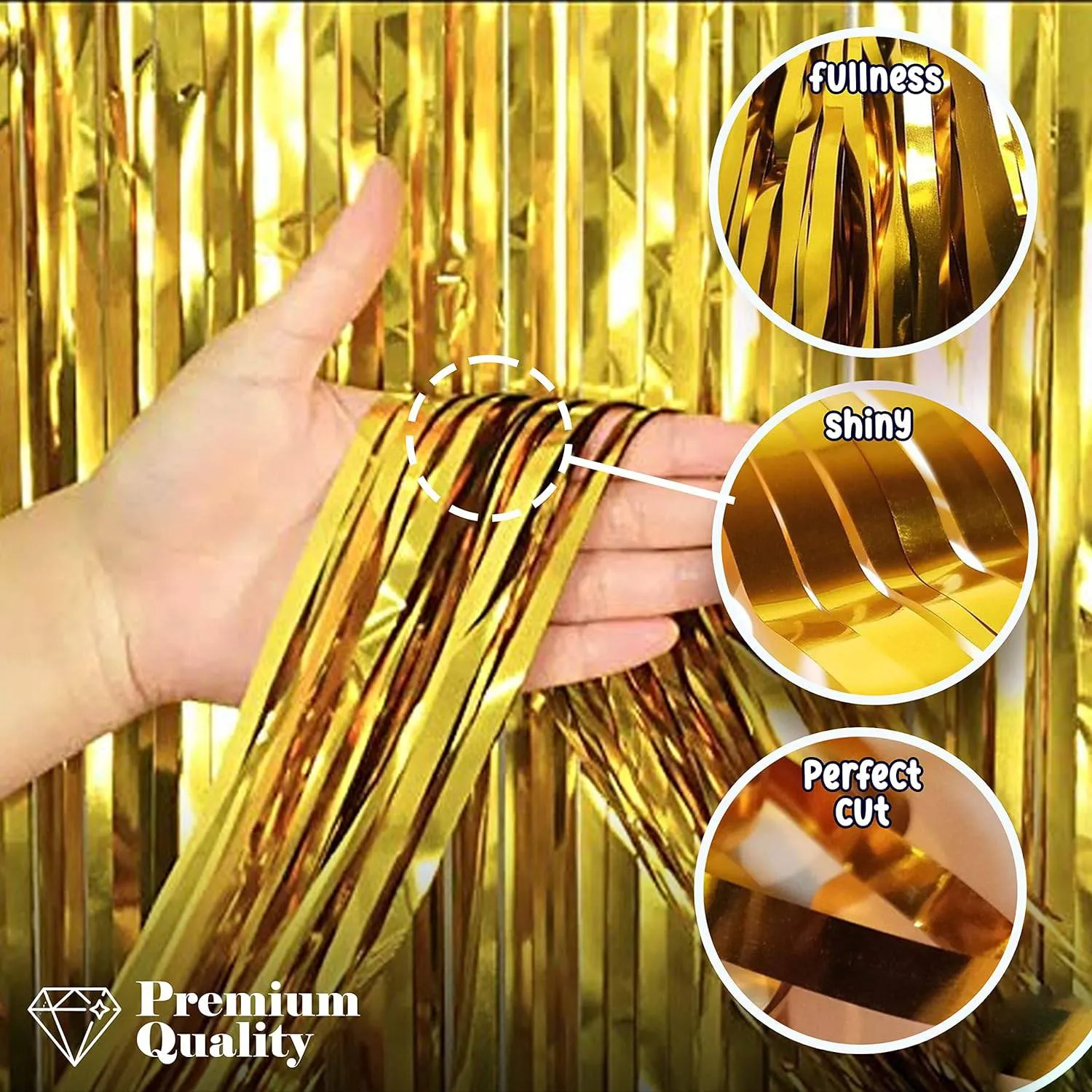 Set of 60 Pcs Happy Birthday Decoration Kit Combo - Gold Happy Birthday