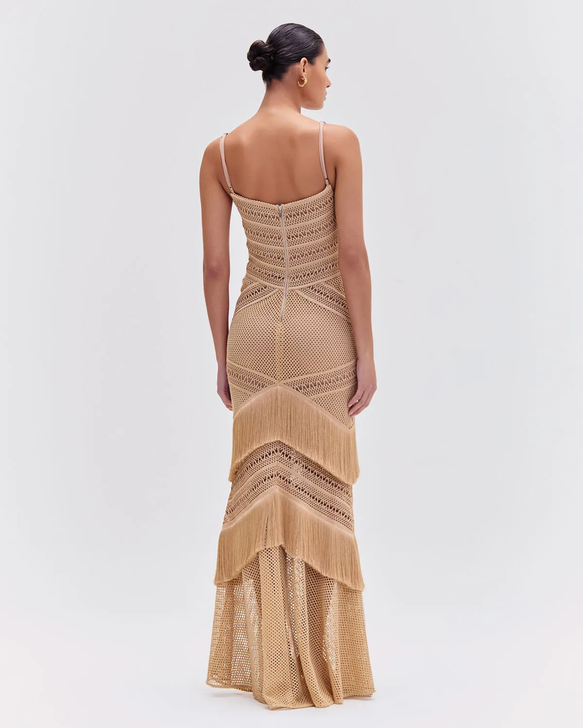 Sleeveless Fringe Maxi Dress (EXCLUSIVE)