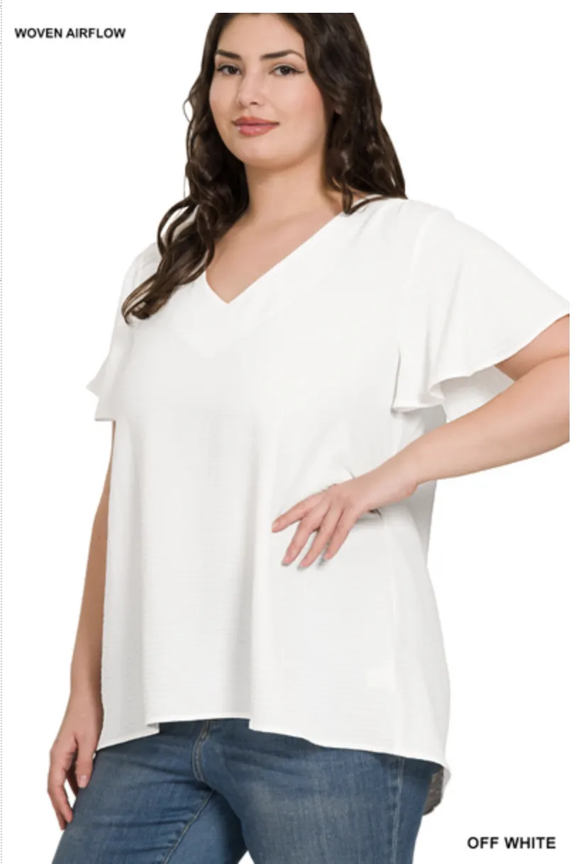 Stay Sweet Airflow Flutter Sleeve Top
