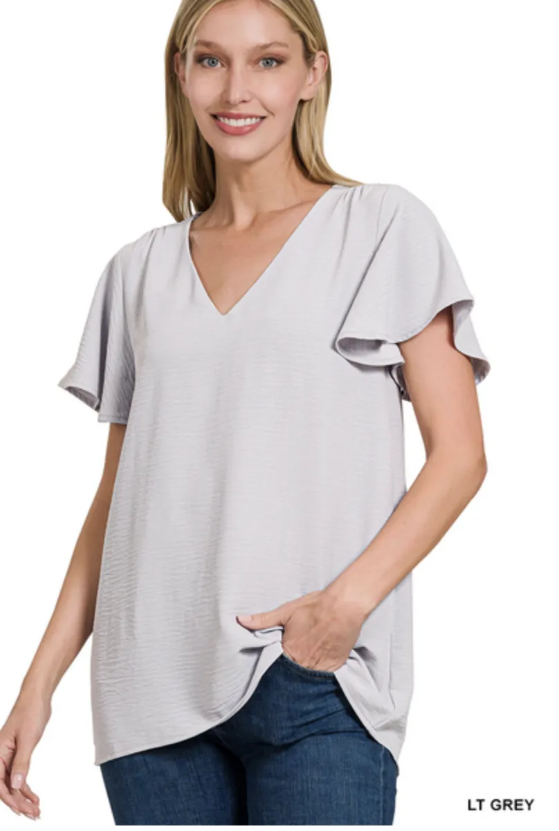 Stay Sweet Airflow Flutter Sleeve Top