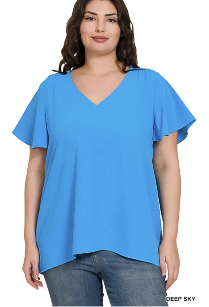 Stay Sweet Airflow Flutter Sleeve Top