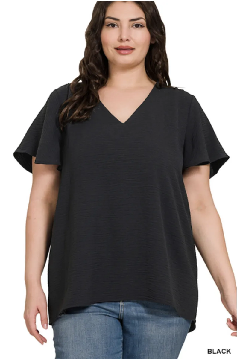 Stay Sweet Airflow Flutter Sleeve Top