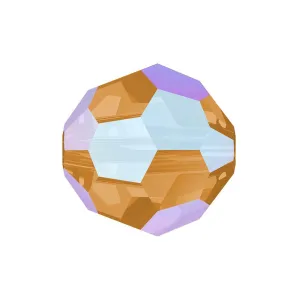 Swarovski (5000) 8mm Round - Light Colorado Topaz Shimmer (10 Pack)