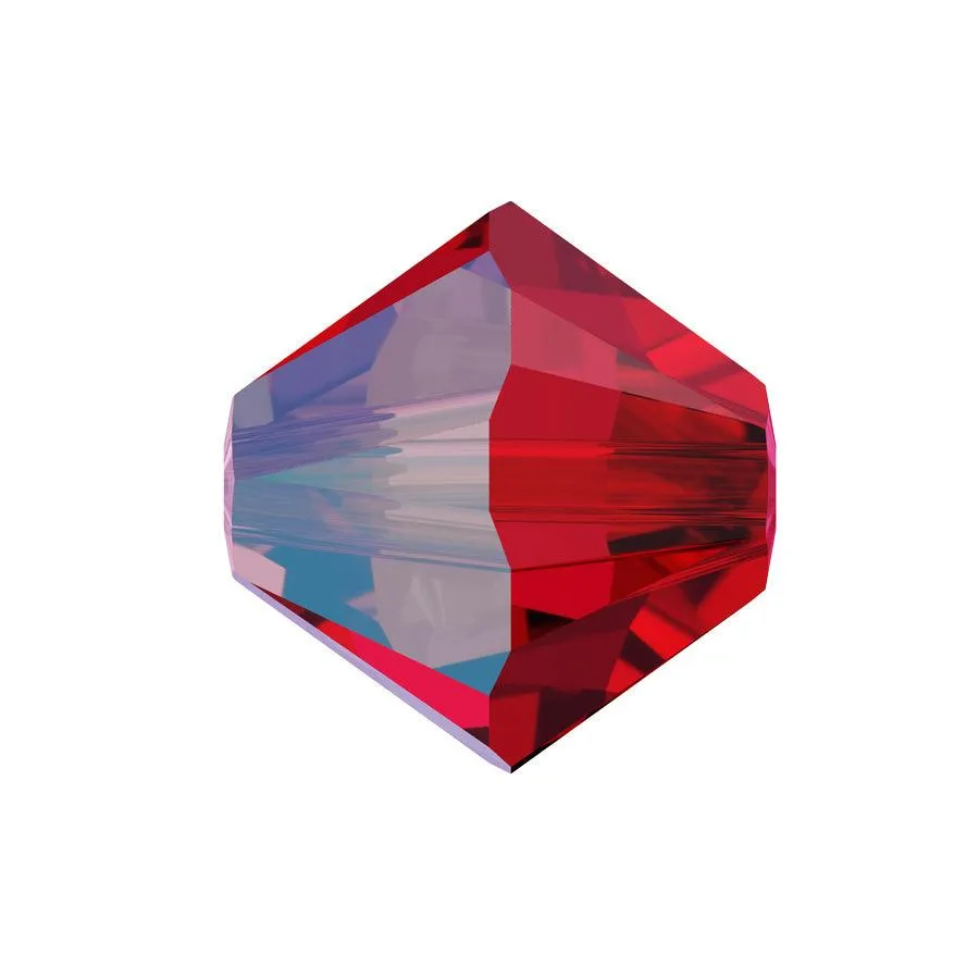 Swarovski (5328) 5mm Xilion Bicone - Light Siam Shimmer (10 Pack)