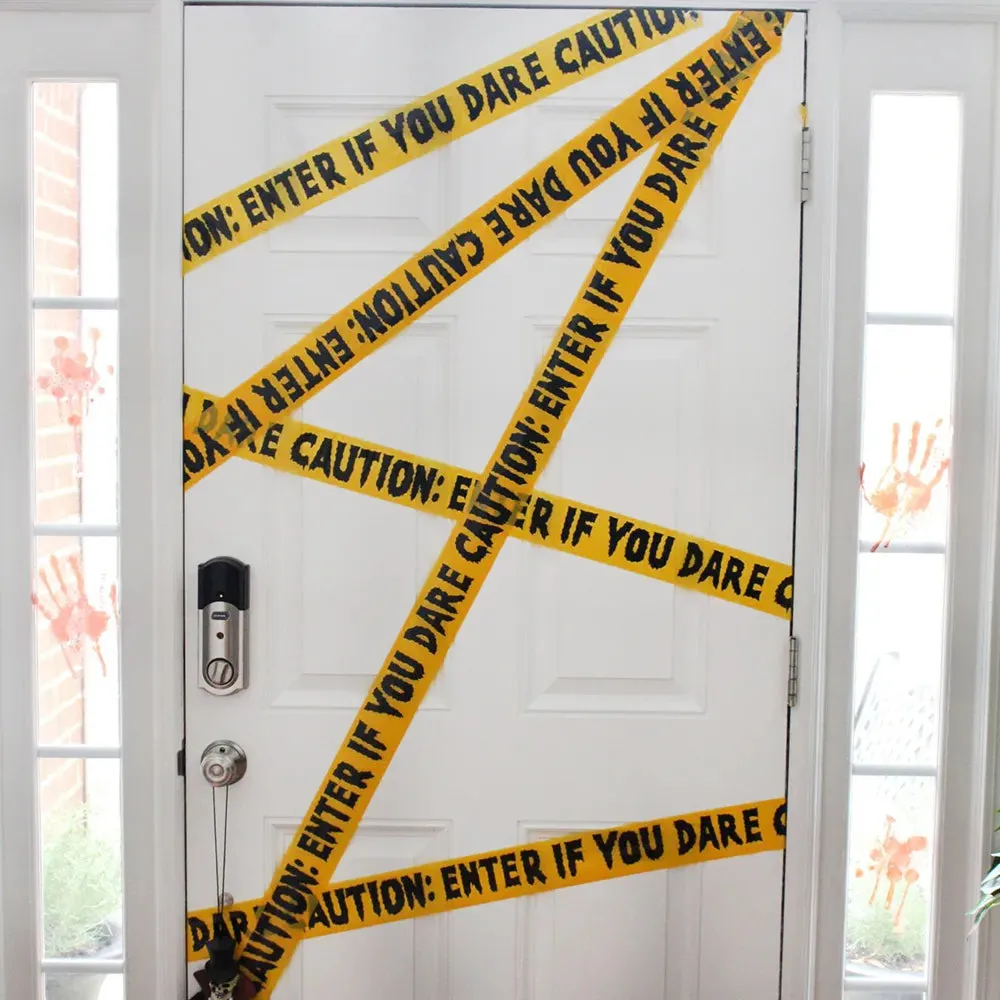 Trendy 6Mx7.5CM Halloween Warning Tape Signs